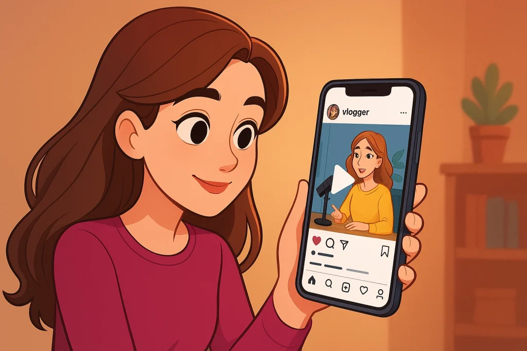 آموزش ساخت ولاگ اینستاگرام ( 8 نکته طلایی برای ساخت ولاگ در 2025) 4 چگونه یک ولاگ جذاب بسازیم