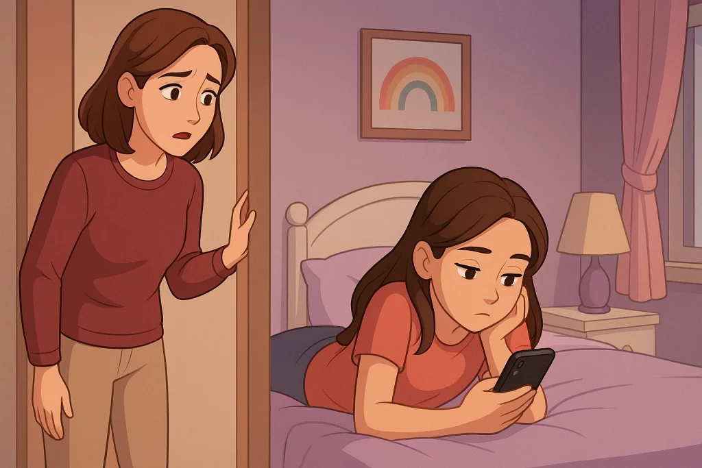 استفاده بیش از حد فرزندان از موبایل