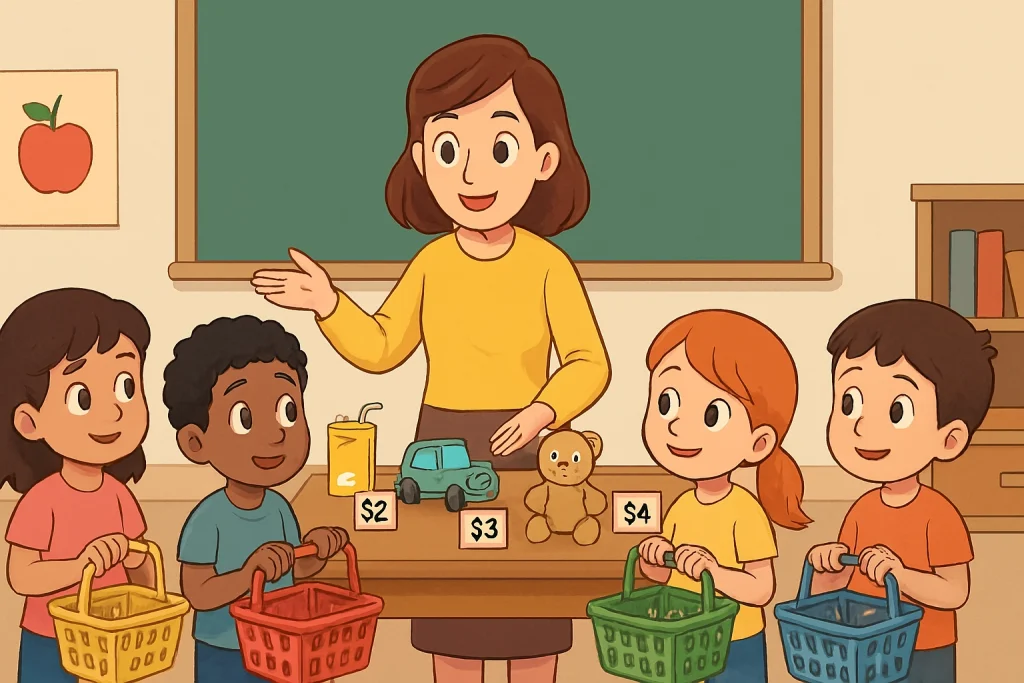 بازی آموزش بودجه بندی به کودکان 7 تا 9 سال | فروشگاه کوچک من 8 بچه ها در حال بازی فروشگاه کوچک من برای یادگیری بودجه بندی